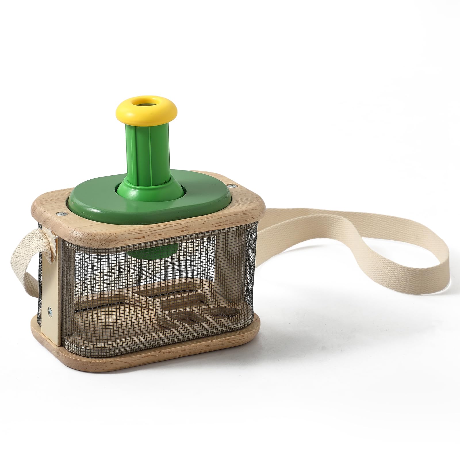 Amazon | WOODEN TEETHER 昆虫観察ボックス 子供用 木製 360度回転